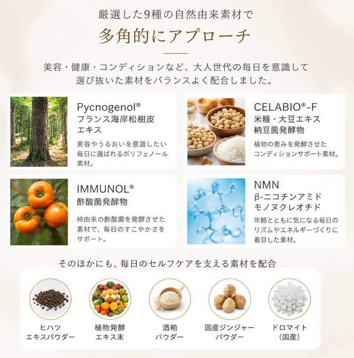 Unnamed No.9 Premium 主な配合成分